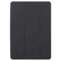 For vivo Pad3 Pro 13.0 Tri-fold Silicone Leather Tablet Case(Black)