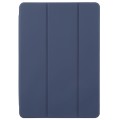 For vivo Pad3 Pro 13.0 Tri-fold Silicone Leather Tablet Case(Dark Blue)