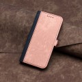 For Sharp Aquos sense8/SHC11/SH-54D Side Buckle Double Fold Hand Strap Leather Phone Case(Pink)