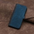 For Sharp Aquos sense7/SH-53C/SHG10 Side Buckle Double Fold Hand Strap Leather Phone Case(Royal)