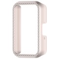 For Samsung Galaxy Fit 3 Diamond Half Pack Hollow PC Watch Protective Case(Starlight)