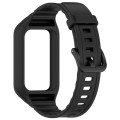 For Honor Band 9 Armor Integrated Silicone Watch Band(Black)