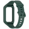 For Honor Band 9 Armor Integrated Silicone Watch Band(Dark Green)