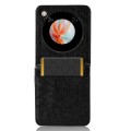 For ZTE nubia Flip / Libero Flip Honeycomb Dot Texture Card Slot Leather Phone Case(Black)