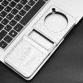 For ZTE nubia Flip / Libero Flip Honeycomb Dot Texture Card Slot Leather Phone Case(Silver)