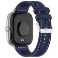 For Xiaomi Mi Band 8 Pro / Redmi Watch 4 Ordinary Buckle Hybrid Nylon Braid Silicone Watch Band(Midn