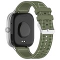 For Xiaomi Mi Band 8 Pro / Redmi Watch 4 Ordinary Buckle Hybrid Nylon Braid Silicone Watch Band(Gree