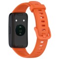 For Huawei Band 9 / 9 NFC Solid Color Colorful Buckle Silicone Watch Band(Orange)