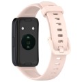 For Huawei Band 9 / 9 NFC Solid Color Colorful Buckle Silicone Watch Band(Light Pink)