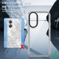 For OPPO Reno8 T 4G Transparent Acrylic + TPU Shockproof Phone Case(Transparent Black)