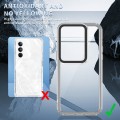 For vivo V27/V27 Pro Transparent Acrylic + TPU Shockproof Phone Case(Transparent Black)