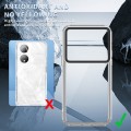 For vivo Y100/T2 5G India Transparent Acrylic + TPU Shockproof Phone Case(Transparent Black)