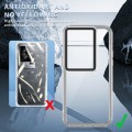 For vivo iQOO 11 Transparent Acrylic + TPU Shockproof Phone Case(Transparent Black)