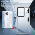 For vivo Y02/Y02A Transparent Acrylic + TPU Shockproof Phone Case(Transparent Black)