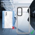 For OnePlus Nord 2 5G Transparent Acrylic + TPU Shockproof Phone Case(Transparent Black)