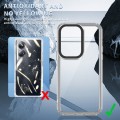 For Realme 10 Pro+ Transparent Acrylic + TPU Shockproof Phone Case(Transparent Purple)