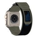 For Apple Watch Series 9 45mm Nylon Hook And Loop Fastener Watch Band(Grey)
