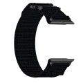 For Apple Watch Series 9 41mm Nylon Hook And Loop Fastener Watch Band(Black)