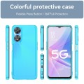 For OPPO A58 5G Candy Series TPU Phone Case(Transparent Blue)