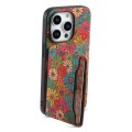 For iPhone 15 Pro Card Slot Holder Phone Case(Spring Green)