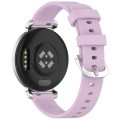 For Garmin Lily 2 14mm Silver Buckle Silicone Watch Band Wristband(Purple)