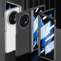 For vivo X Fold3 GKK Integrated Magnetic Fold Hinge Leather Shockproof Phone Case(Silver)