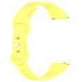 20mm Slim Reverse Buckle Silicone Watch Band(Bright Yellow)