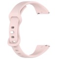 20mm Slim Reverse Buckle Silicone Watch Band(Light Pink)