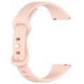 20mm Slim Reverse Buckle Silicone Watch Band(Flesh Pink)