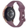 20mm Slim Reverse Buckle Silicone Watch Band(Purple)