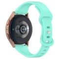 22mm Slim Reverse Buckle Silicone Watch Band(Teal)