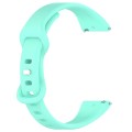 22mm Slim Reverse Buckle Silicone Watch Band(Teal)