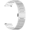 20mm Universal Twill Stainless Steel Watch Band(Silver)