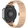 20mm Universal Twill Stainless Steel Watch Band(Rose Gold)