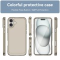 For iPhone 16 Pro Candy Series TPU Phone Case(Transparent Grey)