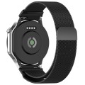 For OPPO Watch X / OnePlus Watch 2 Milan Magnetic Steel Mesh Watch Band(Black)