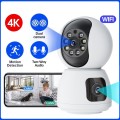 Y6203 4MP Zoom HD Indoor Waterproof Smart WiFi Camera, Specification:EU Plug(White)
