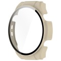 For Xiaomi Haylou Watch R8 PC + Tempered Film Integrated Watch Protective Case(Ivory White)