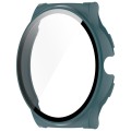 For Xiaomi Haylou Solar Lite R001 PC + Tempered Film Integrated Watch Protective Case(Pine Green)