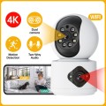 Y6204 4MP Zoom HD Indoor Waterproof Smart WiFi Camera, Specification:EU Plug(White)