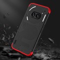 For Nothing Phone 2a GKK Three Stage Splicing Full Coverage PC Phone Case(Black Red)