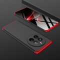 For Realme 12 Pro/12 Pro+ GKK Three Stage Splicing Full Coverage PC Phone Case(Black Red)