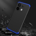 For Xiaomi Redmi Note 13 Pro 5G GKK Three Stage Splicing Full Coverage PC Phone Case(Black Blue)