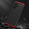 For Xiaomi Redmi Note 13 Pro+ 5G GKK Three Stage Splicing Full Coverage PC Phone Case(Black Red)