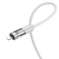 BOROFONE BU46 1.2m 2.4A USB to 8 Pin Basic Charging Data Cable with Display(Grey)