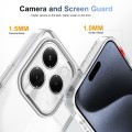 For Infinix Hot 40 / Hot 40 Pro 2.5mm Anti-slip Clear Acrylic Hybrid TPU Phone Case(Transparent)