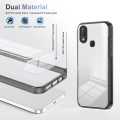 For vivo Y11 / Y17 2.5mm Anti-slip Clear Acrylic Hybrid TPU Phone Case(Black)
