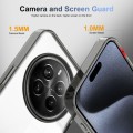 For Realme 12 Pro+ 2.5mm Anti-slip Clear Acrylic Hybrid TPU Phone Case(Black)