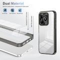 For Realme C53 2.5mm Anti-slip Clear Acrylic Hybrid TPU Phone Case(Black)