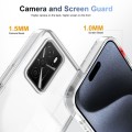 For OPPO A16 2.5mm Anti-slip Clear Acrylic Hybrid TPU Phone Case(Transparent)